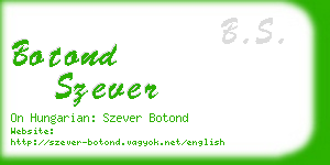 botond szever business card